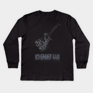 november rain Kids Long Sleeve T-Shirt